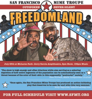 SF Mime Troupe Performs July 25 at Jerry Garcia Amphitheater