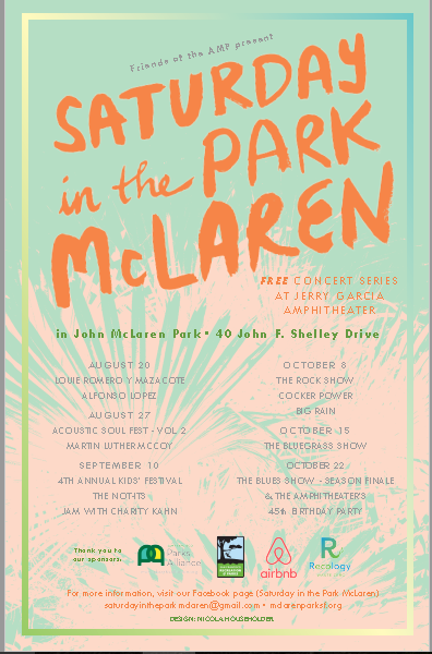 Sat in Park Poster